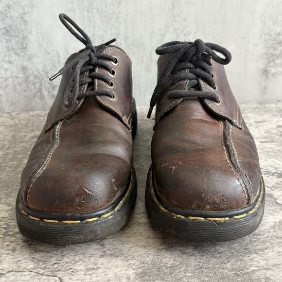 Vintage Dr. Martens Made In England #9302 Shoes Mens Size 8 Brown Leather Boots main image 9